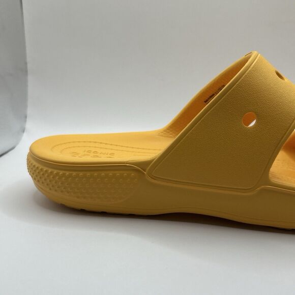 Crocs Classic Two Strap Slide Sandals Orange Sorbet Men 9 Women 11 main image 4